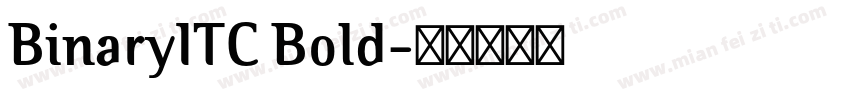 BinaryITC Bold字体转换